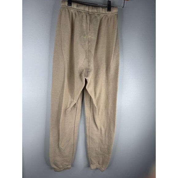 NWT Aviator Nation Glitter Heart Sweatpants Tan Butter Size XS - Picture 4 of 5